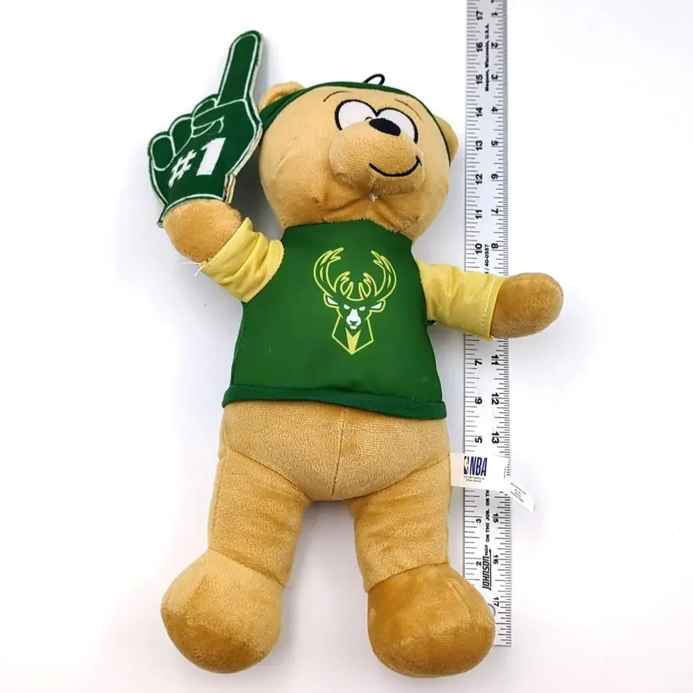 Milwaukee Bucks #1 Basketball Fan Teddy Bear Plush Stuffed Animal NBA 14